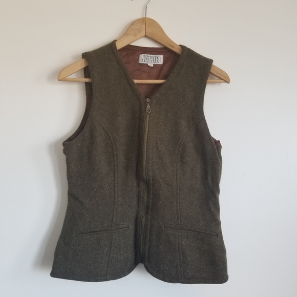 4/$30 Jacob vintage tweed wool vest